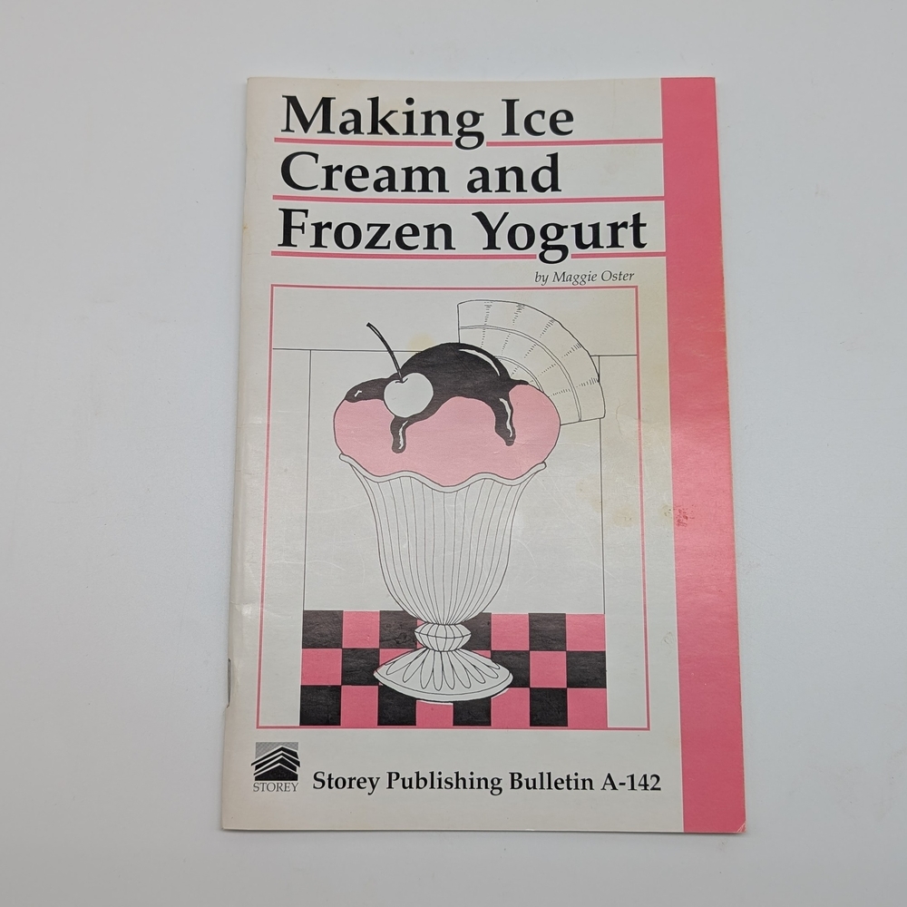 Making Ice Cream and Frozen Yogurt Cookbook - Pink & Black Cover